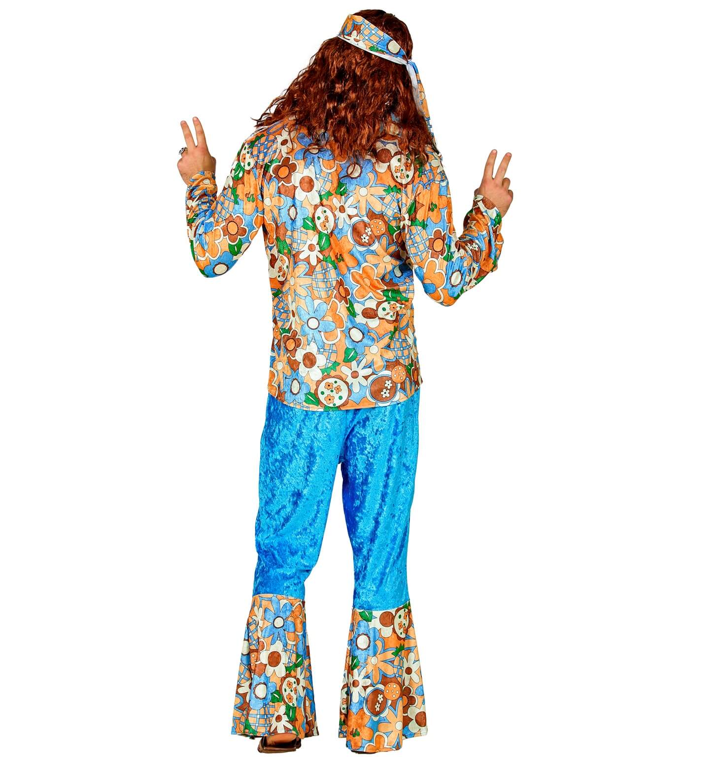 Disfraz XXL de Hippie Turquesa hombre I Don Disfraz