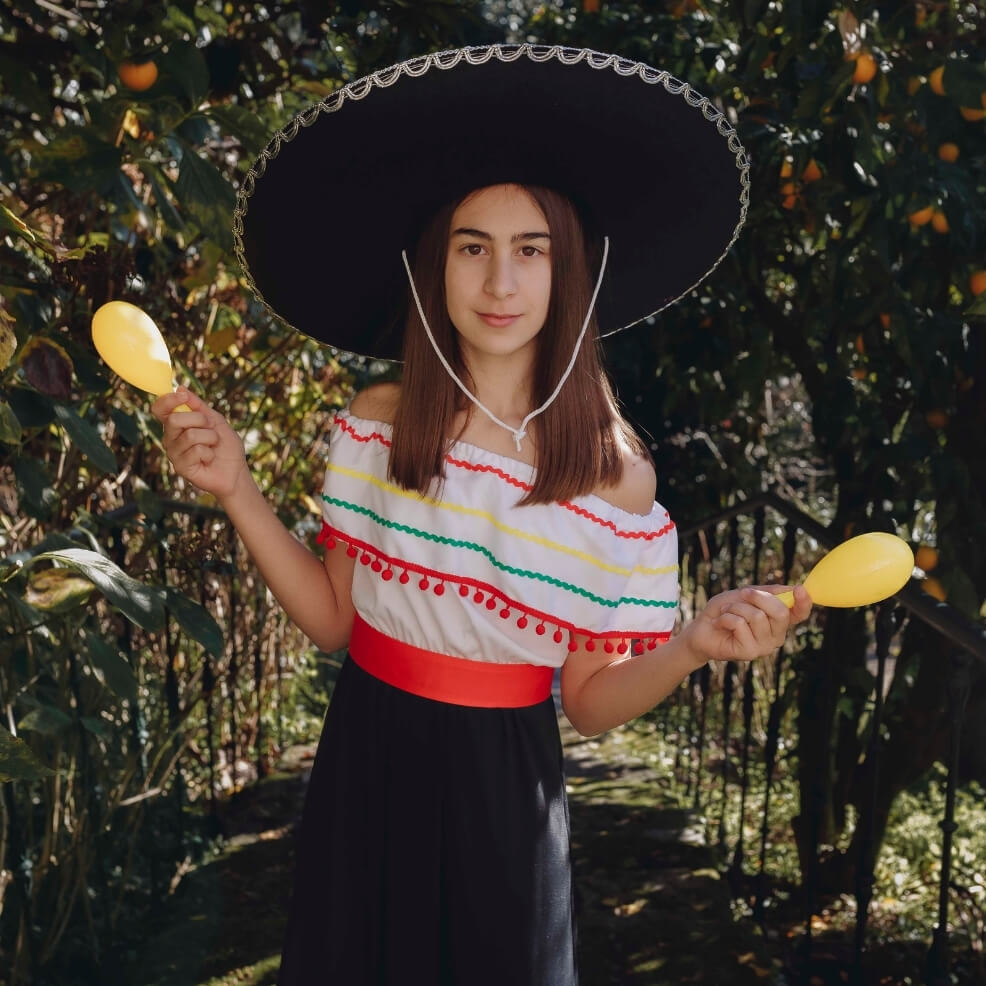 Fato de Valentina Mexicana para menina