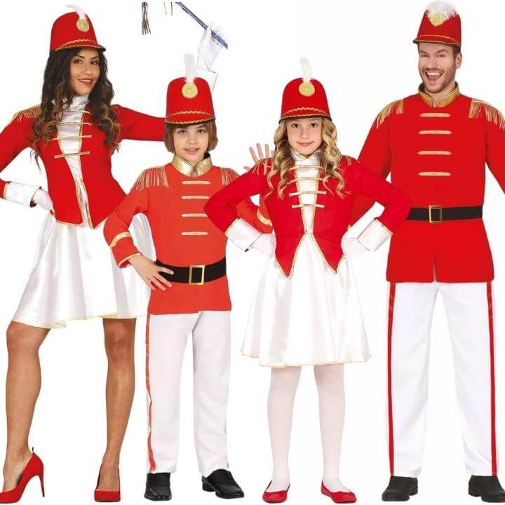 Fatos de grupo de Majorettes