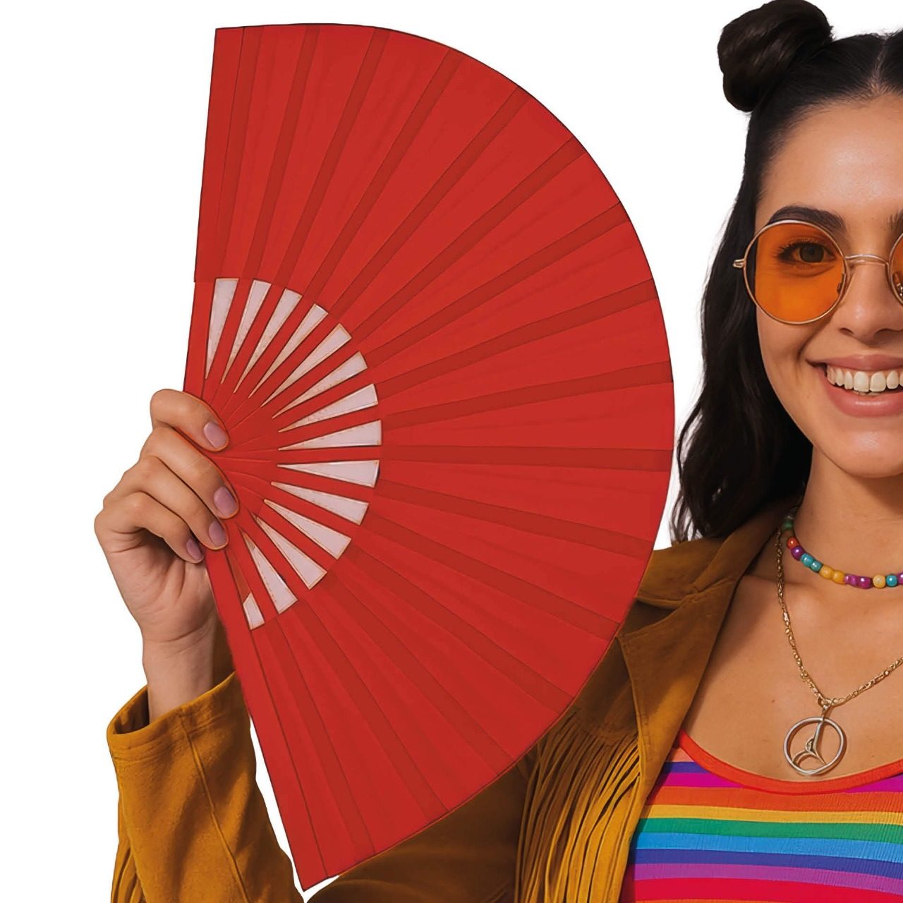 Leque Vermelho Grande