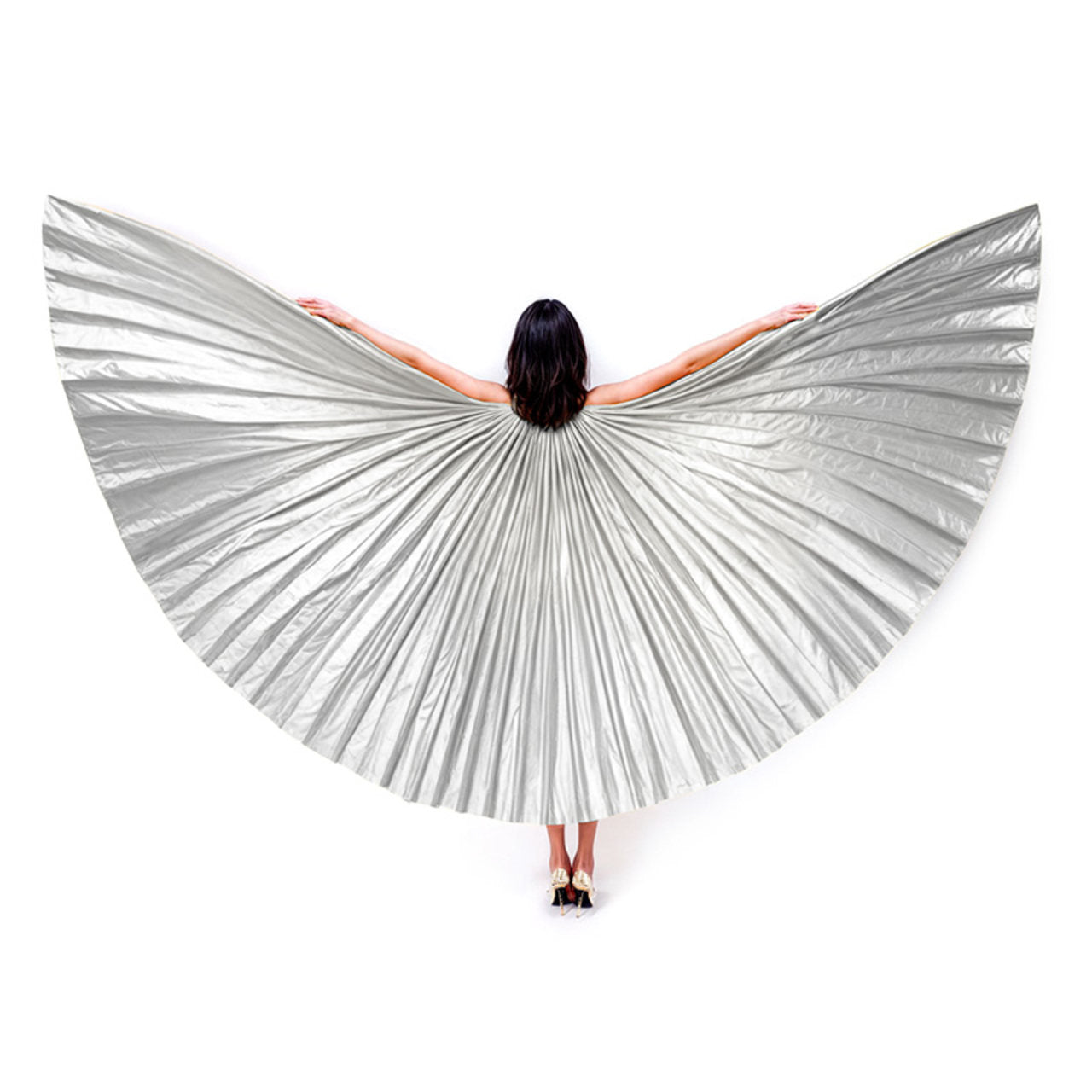 Asas de Ísis Prateadas Gigantes