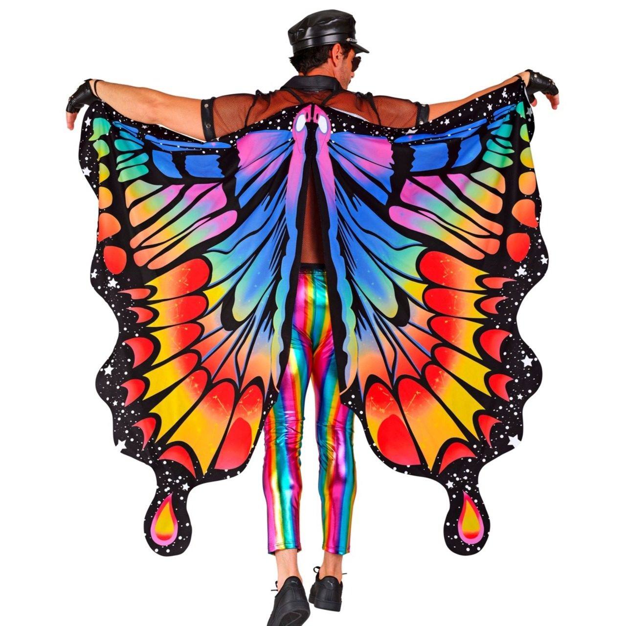 Asas de Borboleta Arco-Íris Grandes