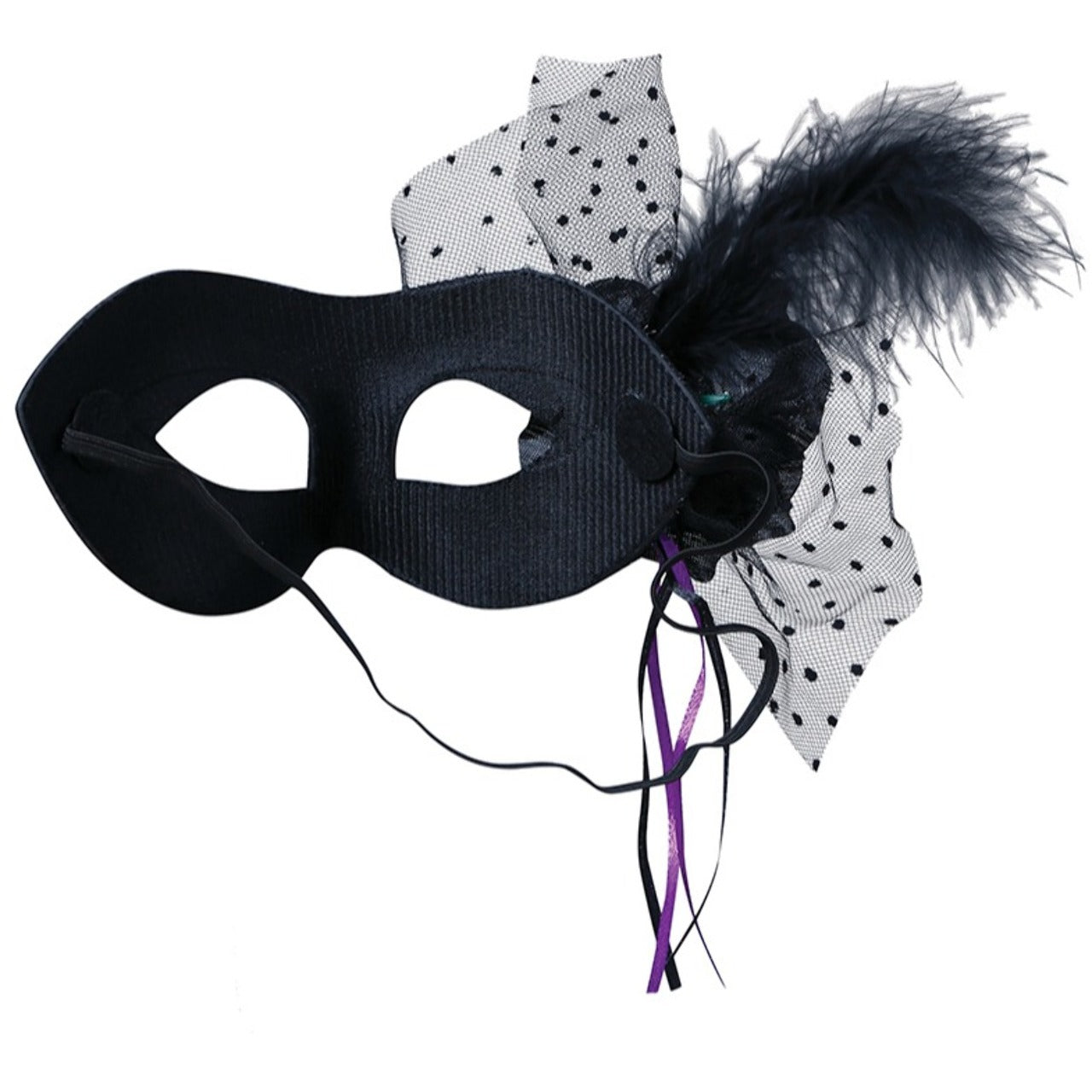 Máscara de Lantejoulas preta e prata