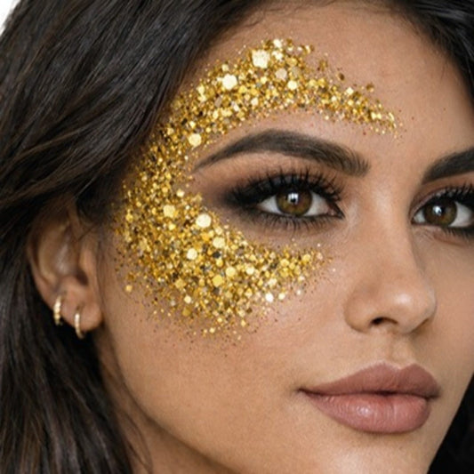 Barra de Maquilhagem Glitter Purpurina Dourada