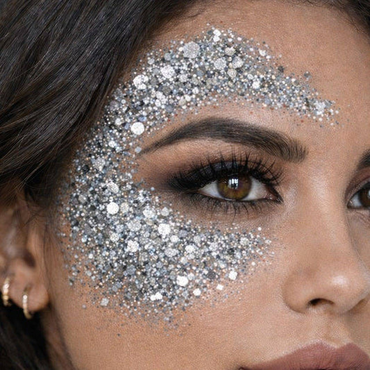 Barra de Maquilhagem Glitter Purpurina Prata