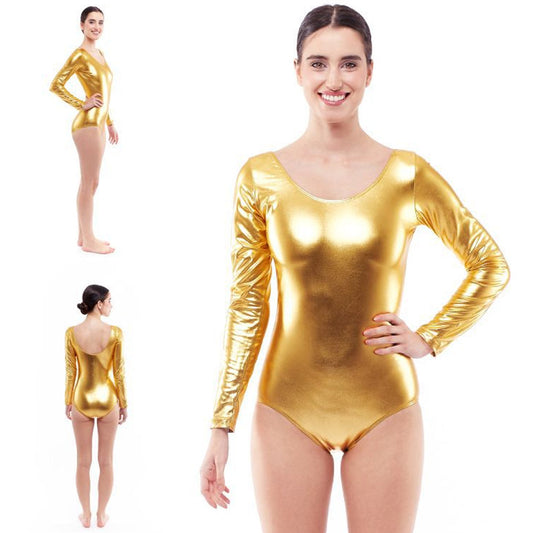 Body Dourado Metalizado