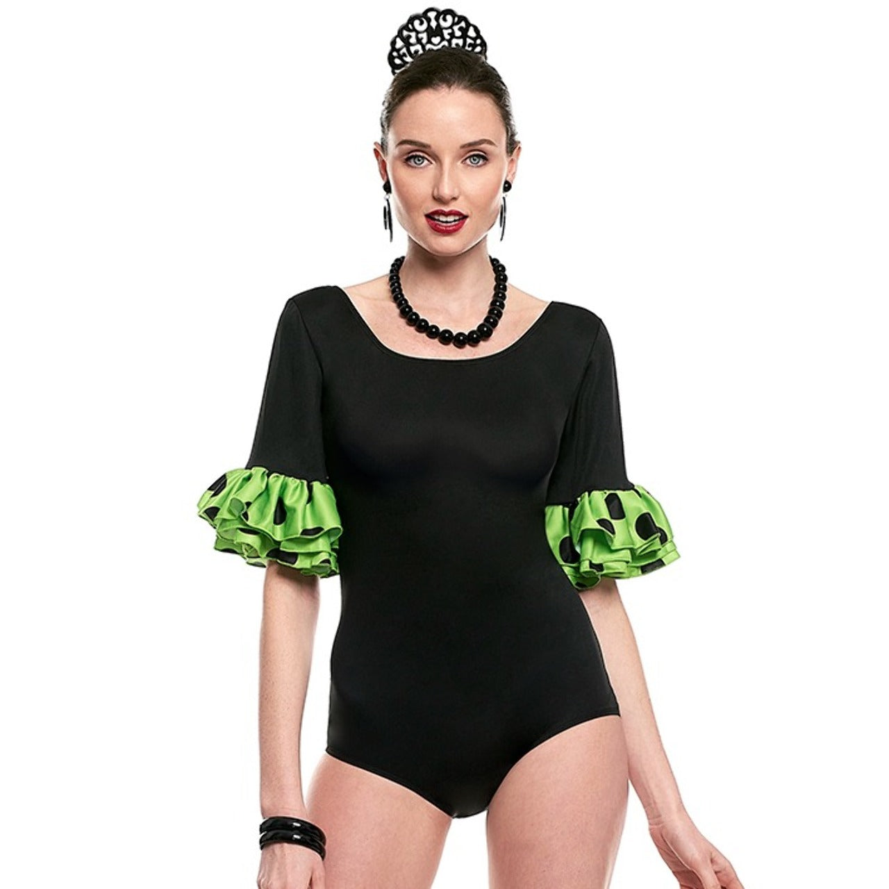 Corpo Flamenco Preto e Verde