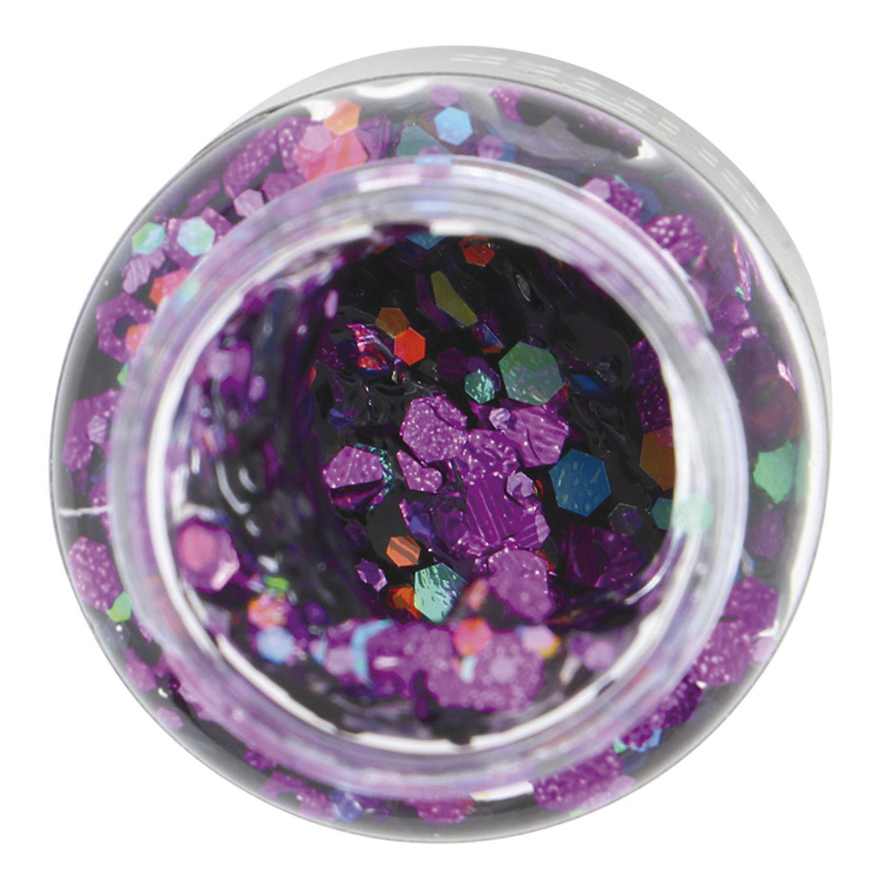 Frasco de Glitter em Gel Lilás