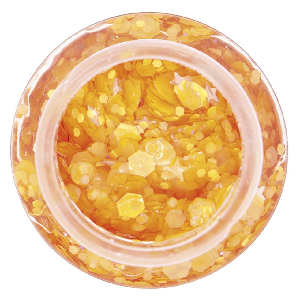 Frasco de Glitter em Gel Laranja