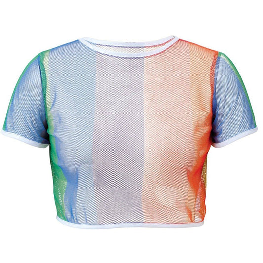 T-shirt de Malha Multicolorida