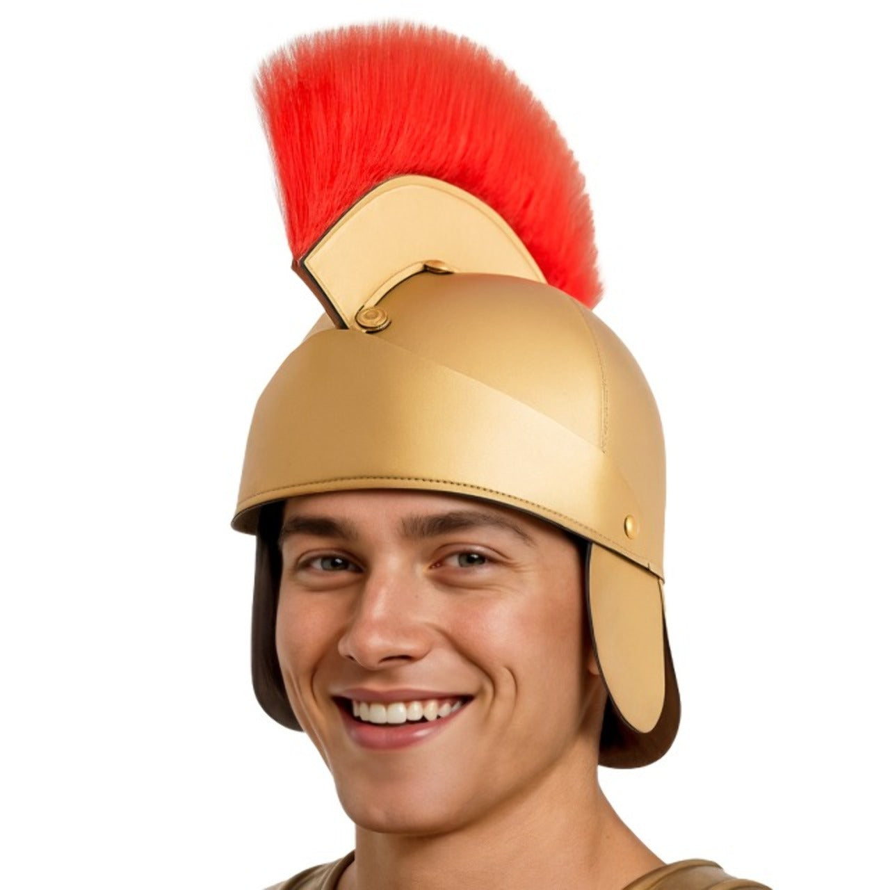 Capacete de Gladiador Romano Dourado