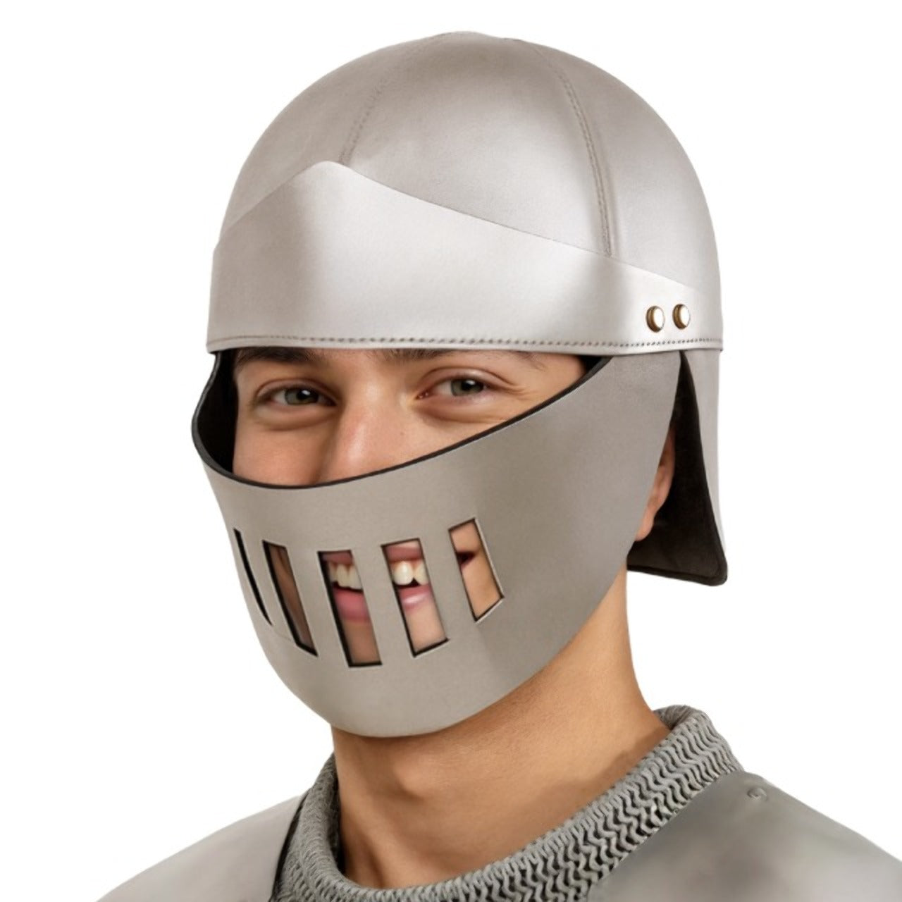 Capacete de Gladiador Romano Prata