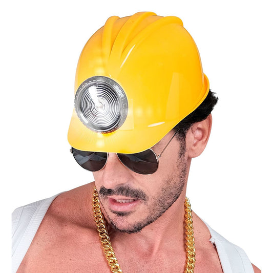 Capacete de Trabalhador com Luz