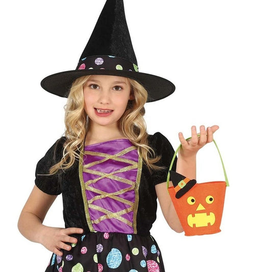 Cesto de Abóbora Assustada