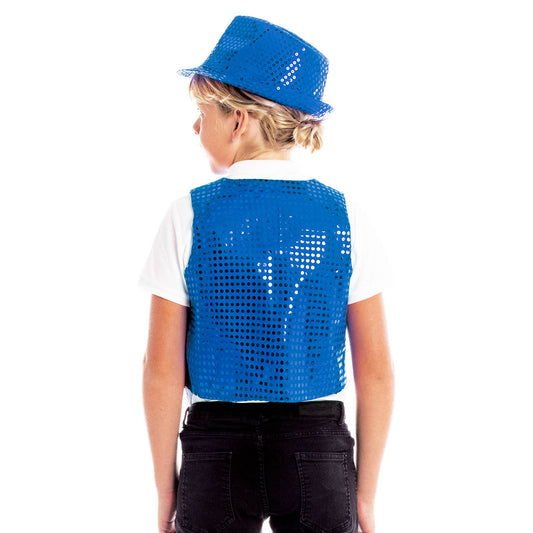 Colete Lantejoulas Azul Eco Infantil