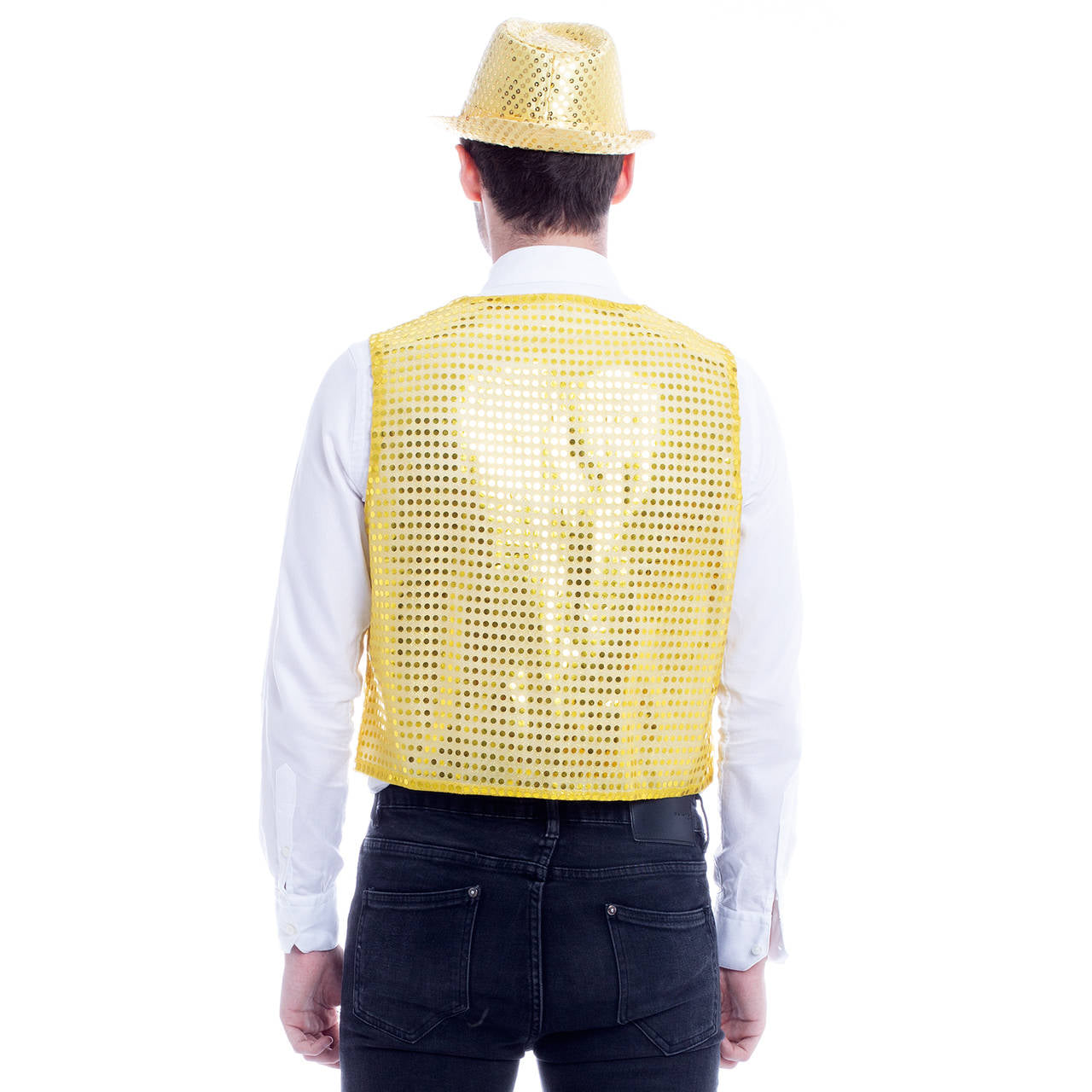 Colete Lantejoulas Dourado Eco