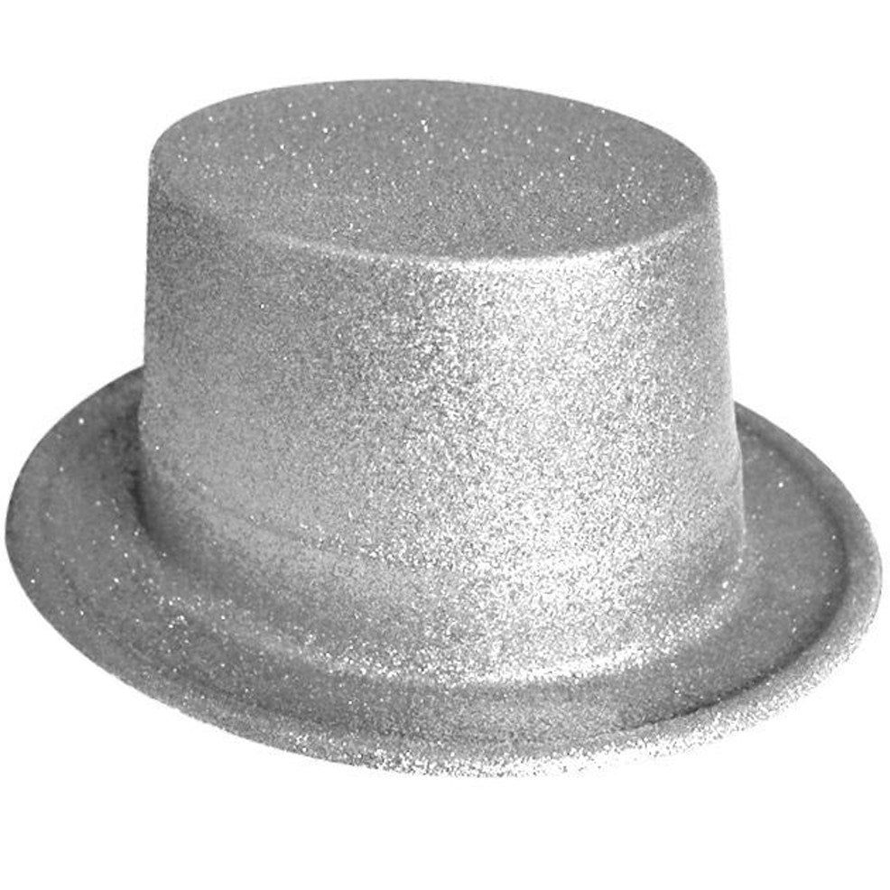 Cartola Prateada com Purpurina