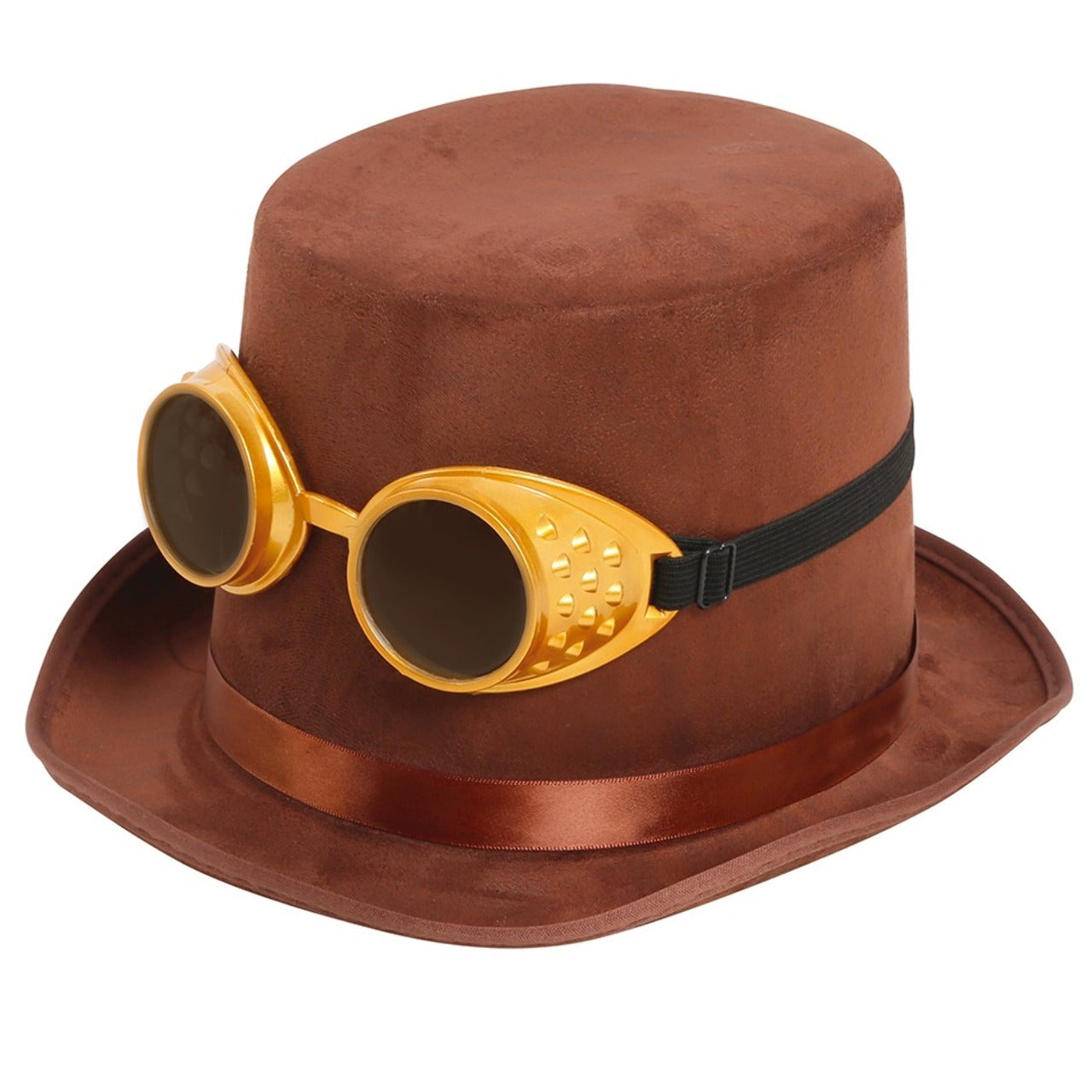 Cartola Steampunk Castanha com Óculos