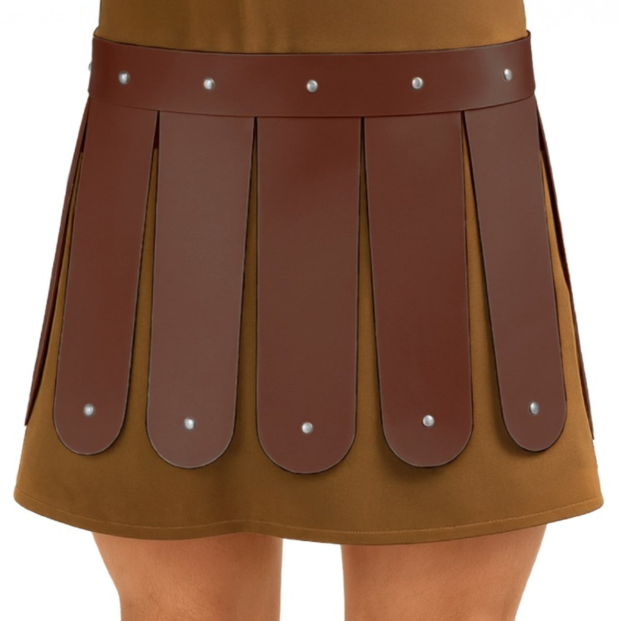 Cinto Saia de Gladiador Romano Castanho