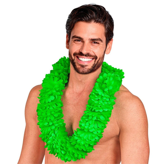 Colar Havaiano Verde Deluxe