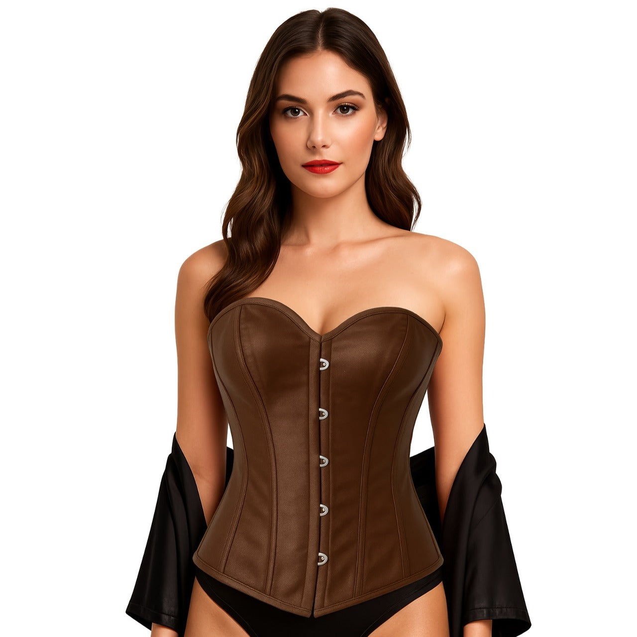 Corset Castanho Coração