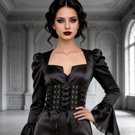 Corset Preto com Fitas