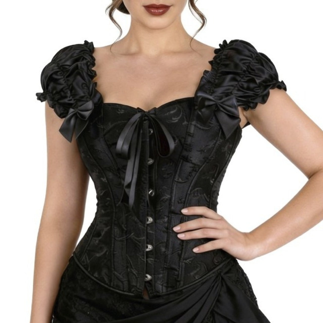 Corset Preto com Mangas