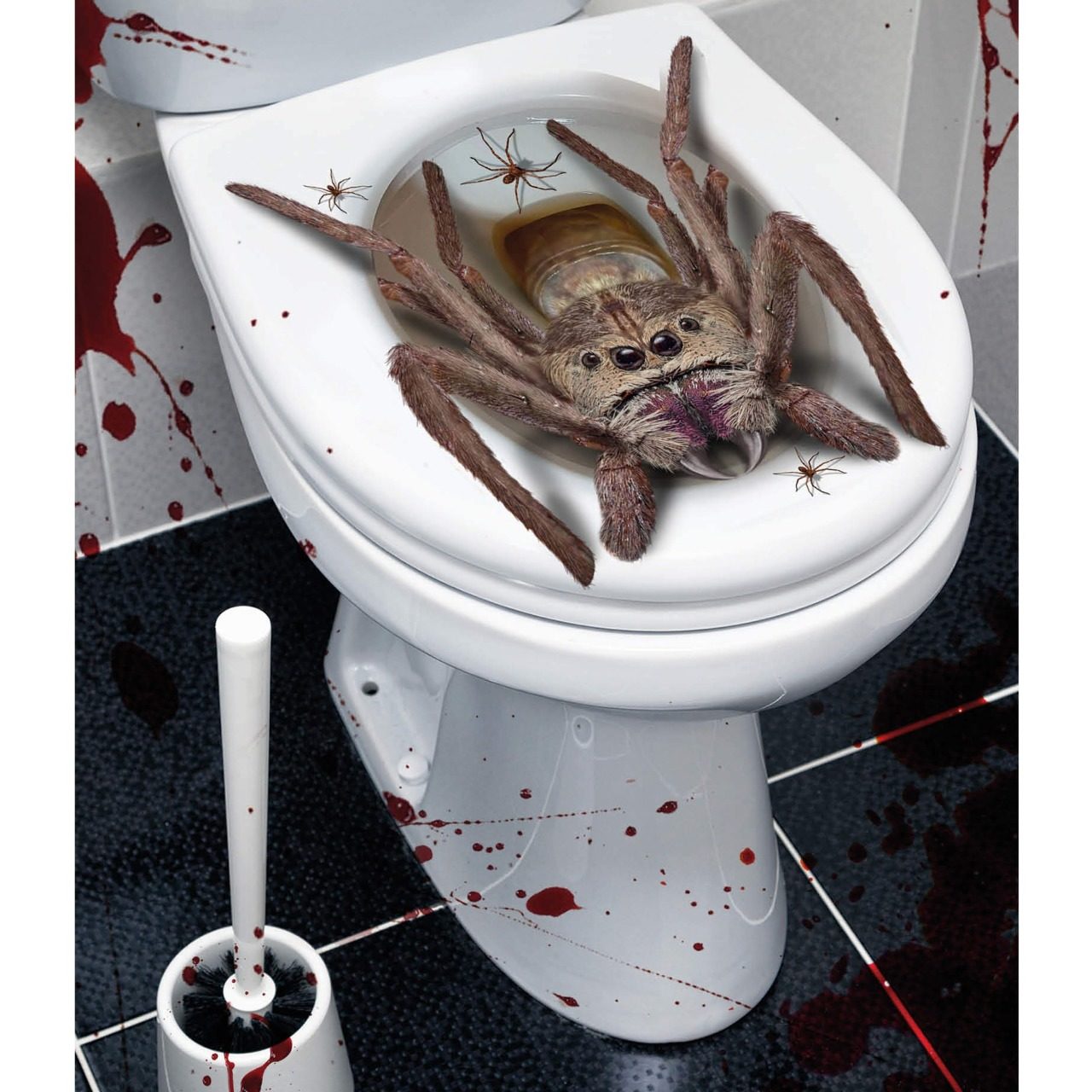Decoração WC Aranha Gigante