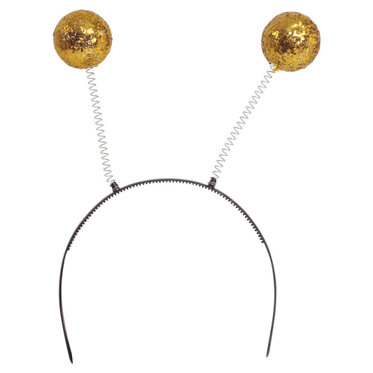 Bandolete de Bolas Douradas Purpurina