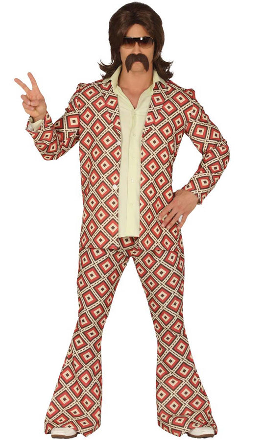 Fatos de casal dos Anos 70 Rombos