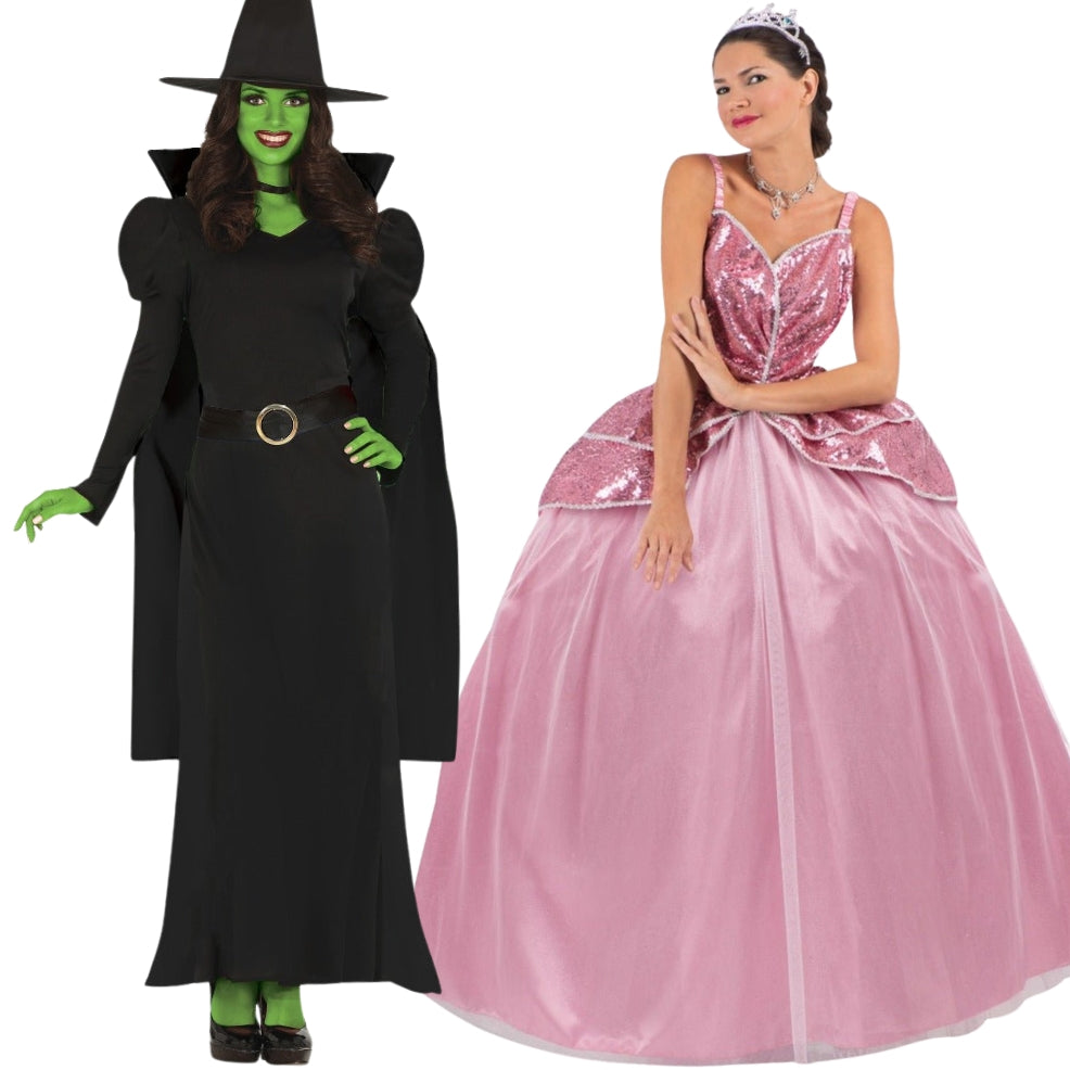 Fatos de Casal de Bruxa Elphaba e Glinda