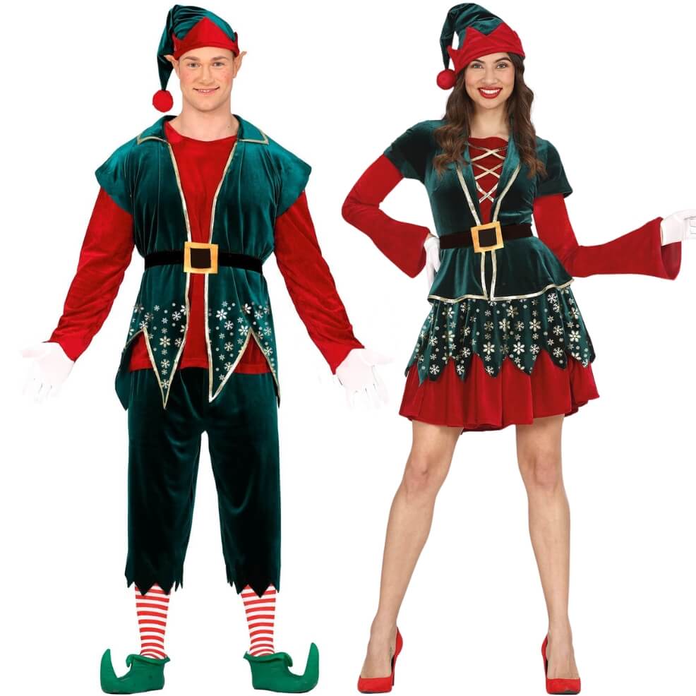 Fatos de casal de Elfo flocos
