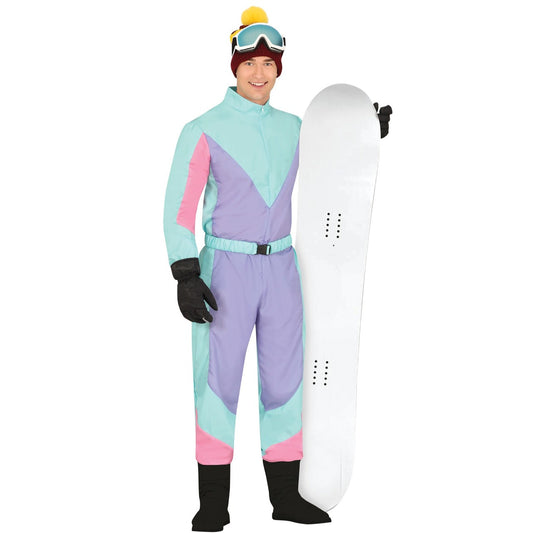 Fatos de casal de Esquiadores Azuis