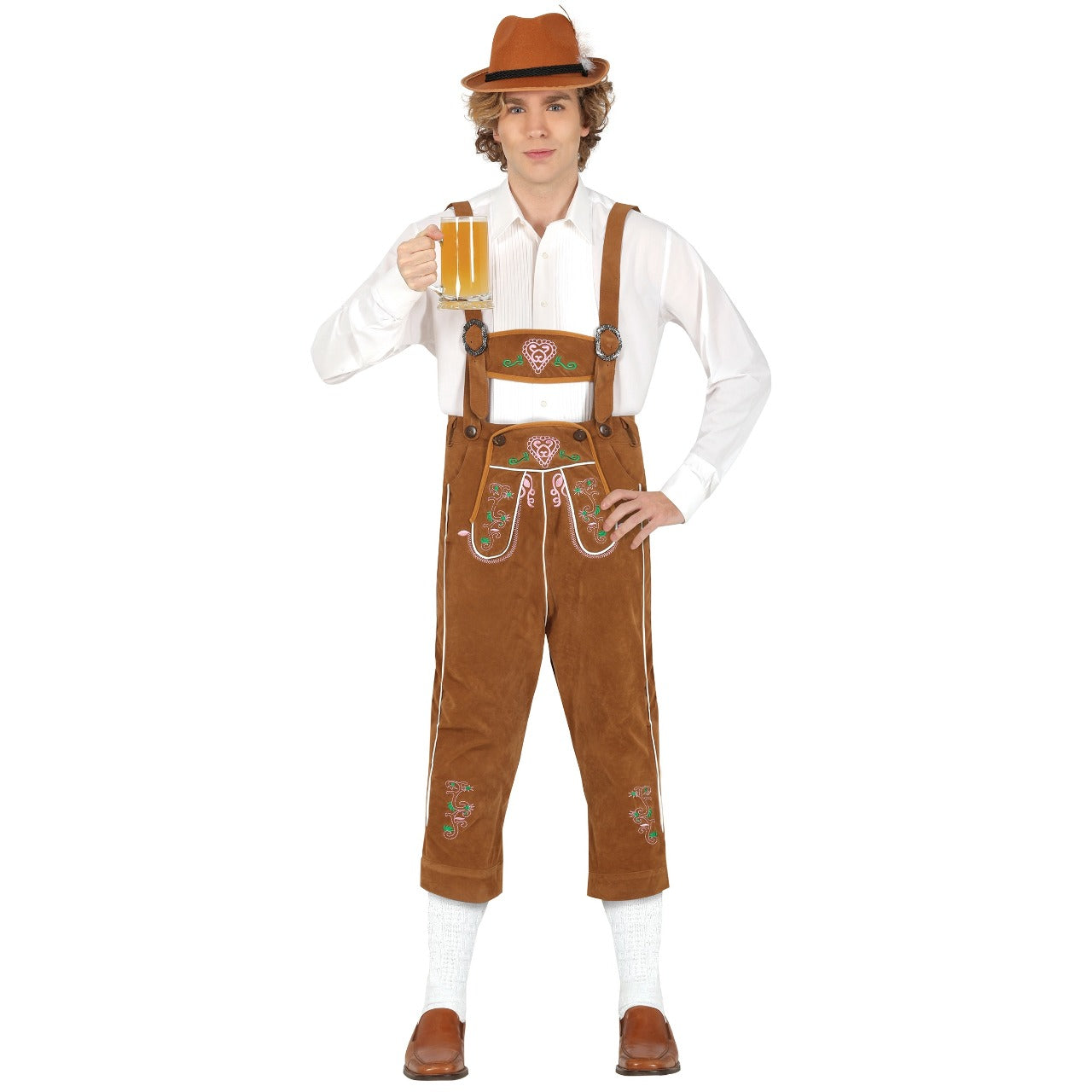 Fatos de casal de Tiroleses Castanho