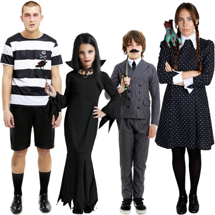 Fatos de grupo de familias sinistras Luxury