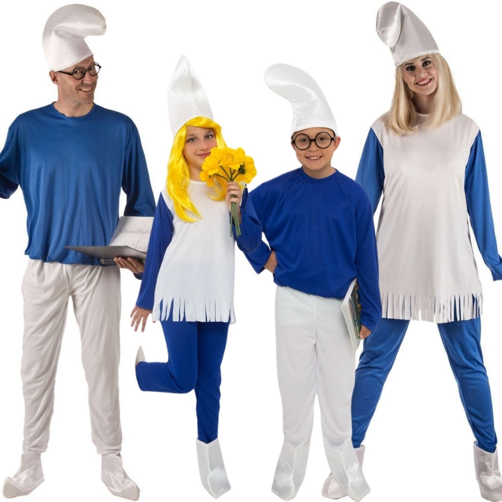 Fatos de grupo de Duendes Azuis
