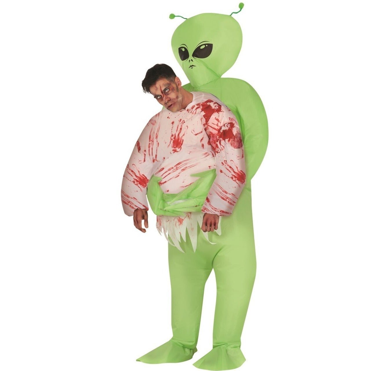 Fato insuflável de Assassino Alienígena para adultos