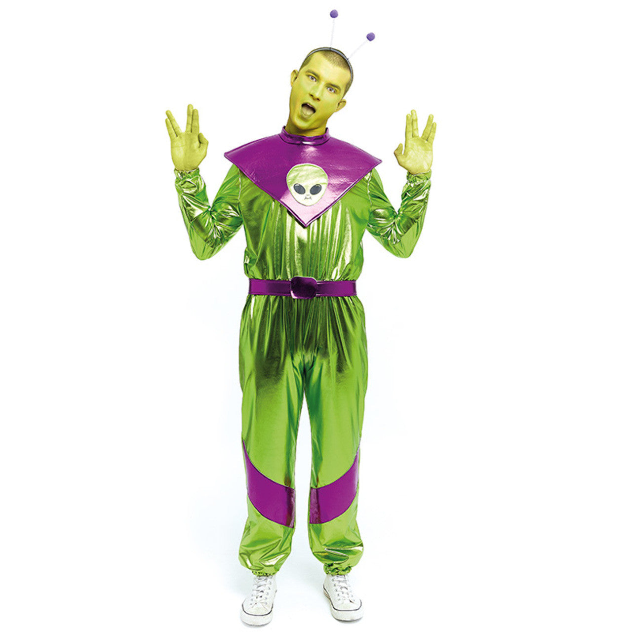 Fato de Alienígena verde para homem