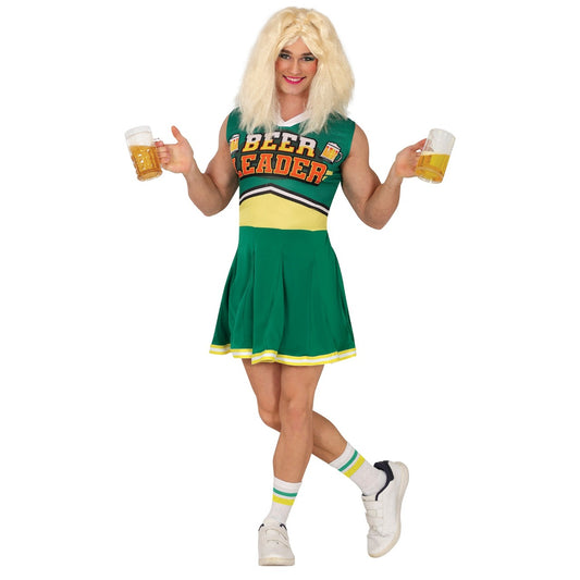 Fato de Animadora Beer Verde para homem