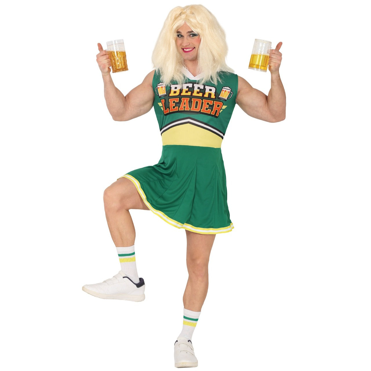 Fato de Animadora Beer Verde para homem