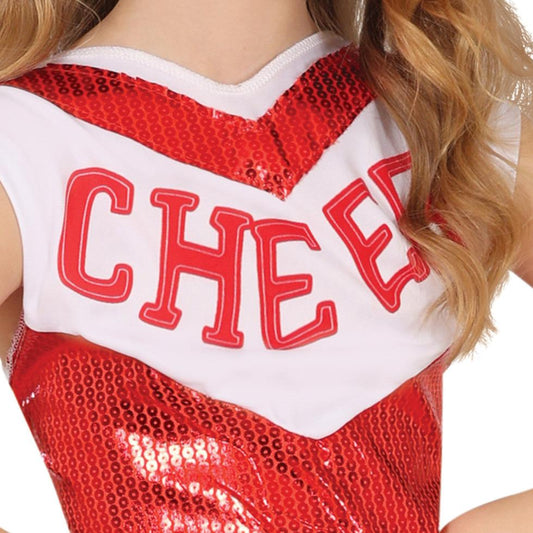 Fato Cheerleader de lantejoulas para menina
