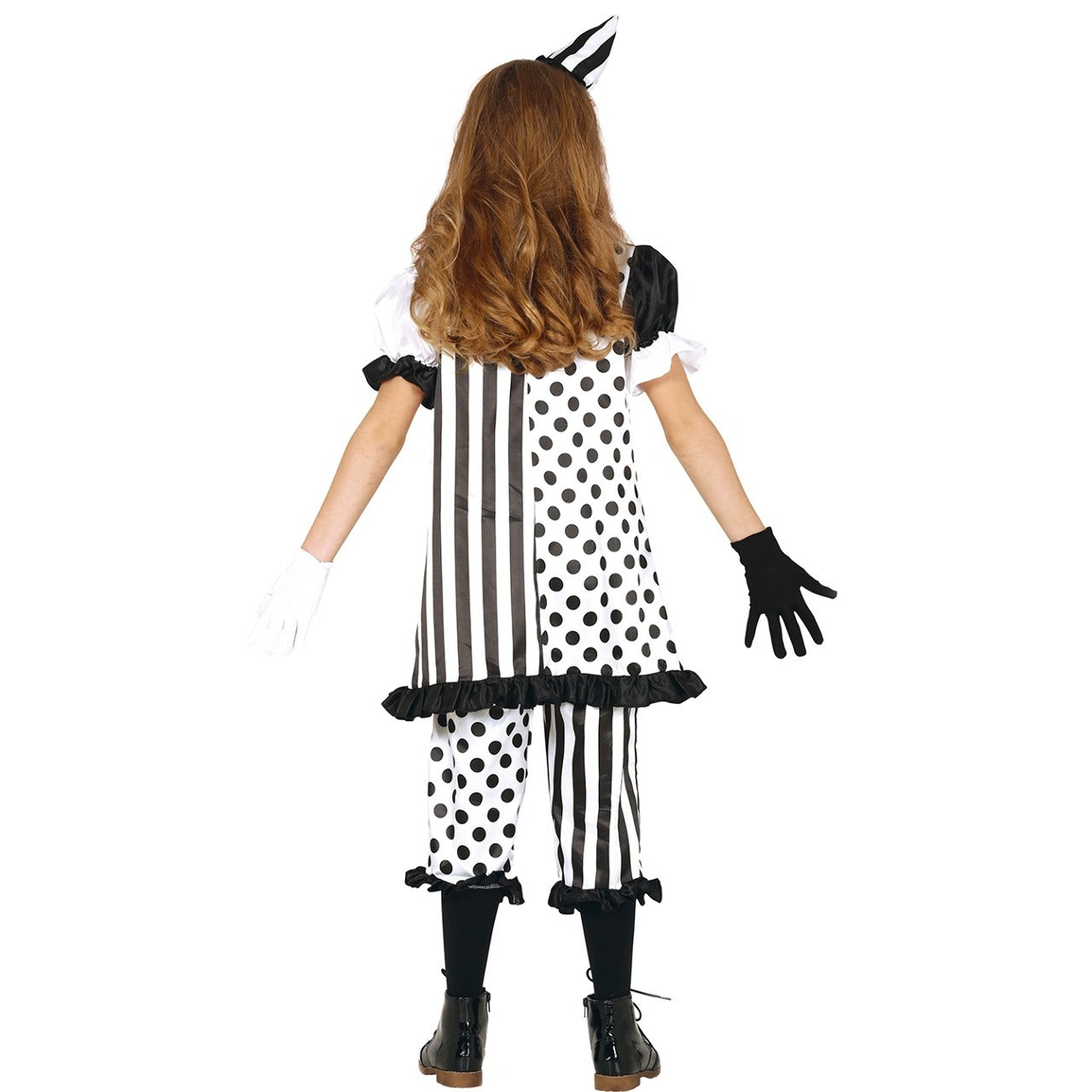 Fato de Arlequim Sinistro Eco para menina