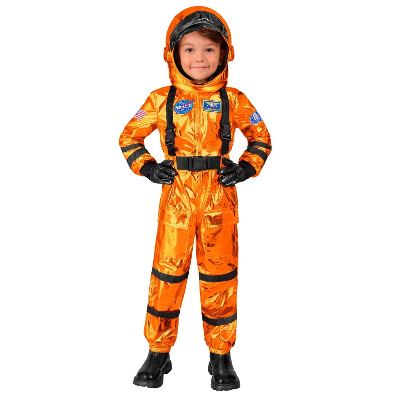 Fato de Astronauta Space Laranja infantil