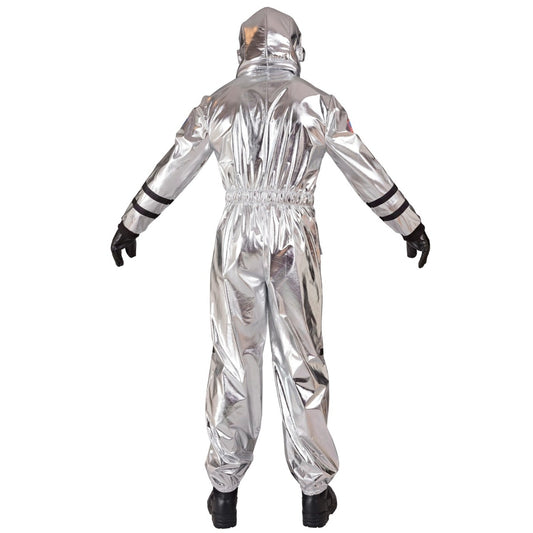 Fato de Astronauta Space Prateado para homem