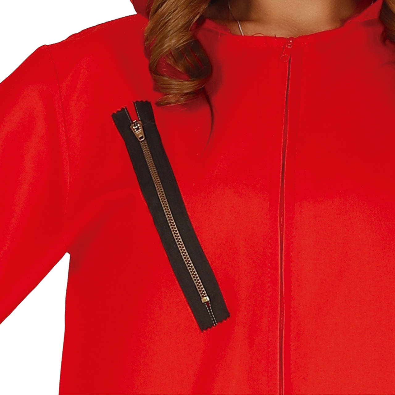 Fato de Assaltante Vermelha para mulher