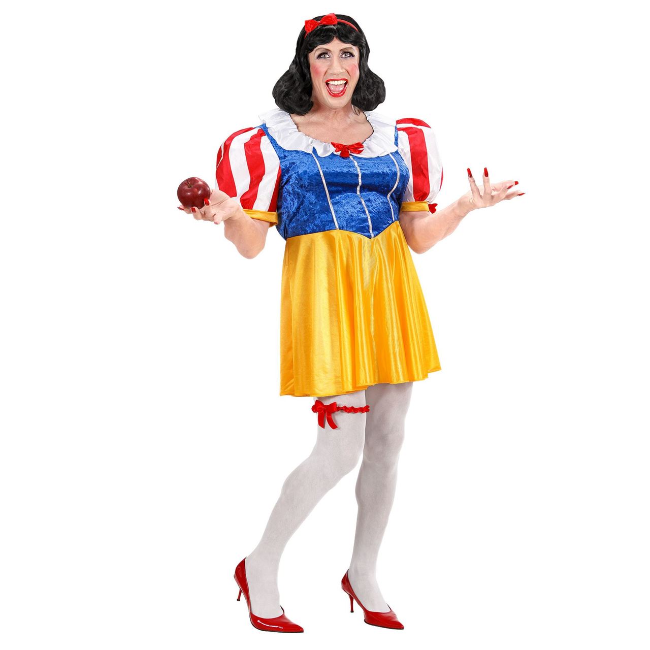 Fato de Branca de Neve Divertida para homem