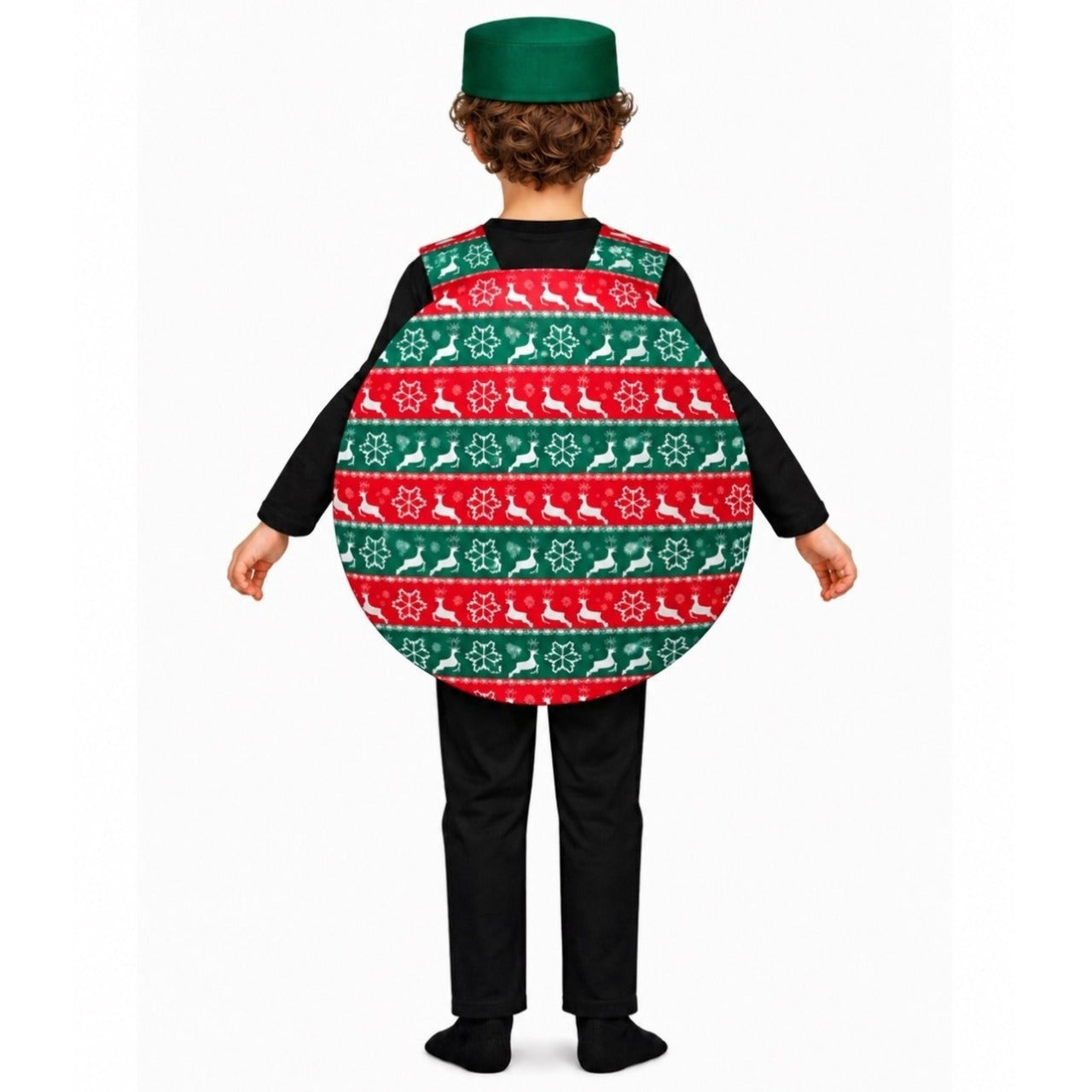 Fato de Bola de Natal Renas infantil
