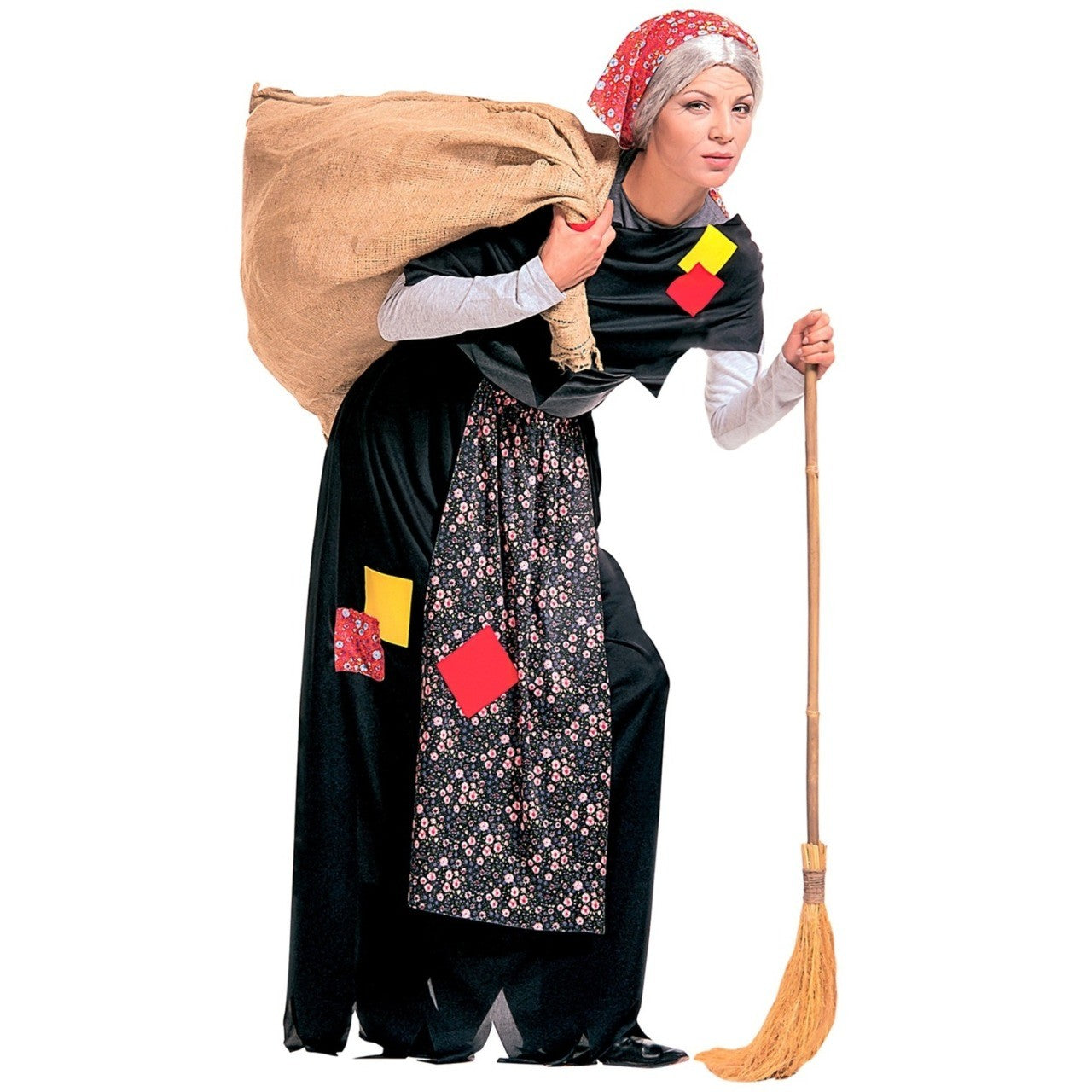 Fato de Bruxa Befana para mulher