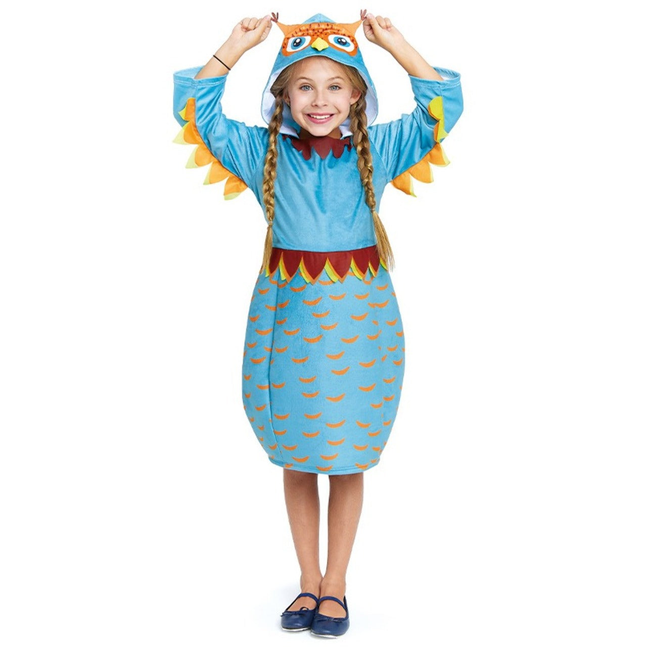 Vestido de fantasia de coruja para menina
