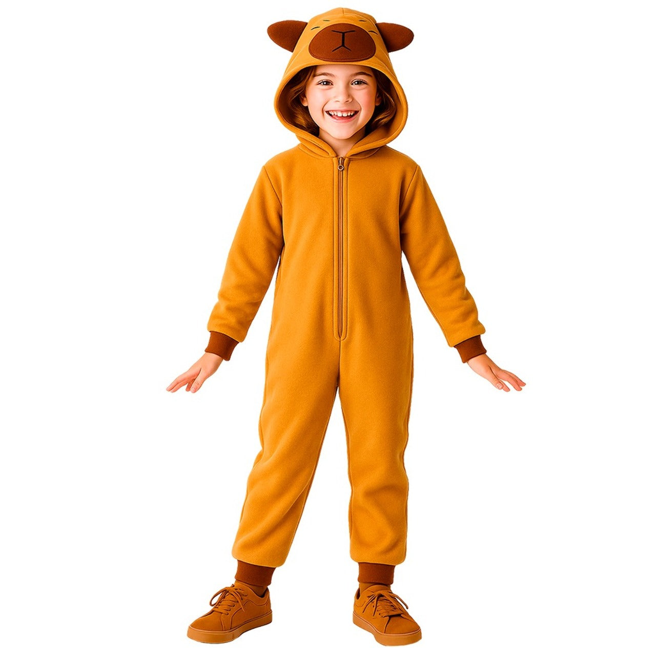 Fato de Capivara Castanho infantil